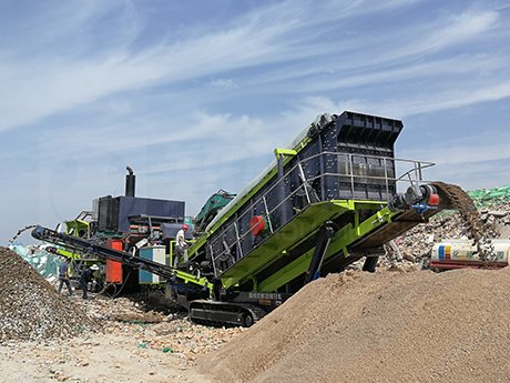 陝西省履帶式（shì）建築垃圾破碎生產線