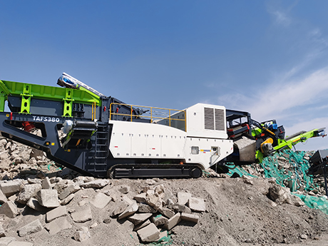 履帶（dài）式建築垃圾處理生產線的優勢