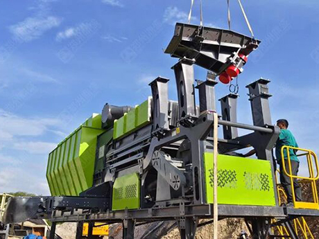 鄭州色多多免费视频模塊式DF臥式打散（sàn）風選（xuǎn）機助力（lì）台灣省桃園市裝修垃圾資源化項目